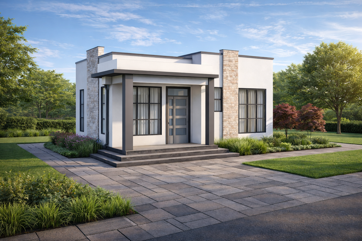 1100A 1 Bedroom hidden roof bungalow
