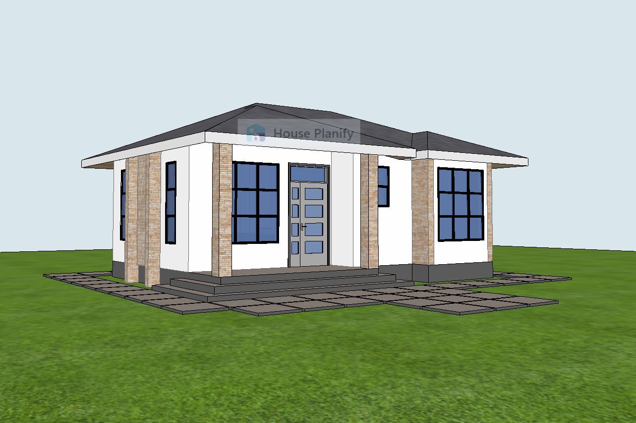 1100C Front View Bungalow