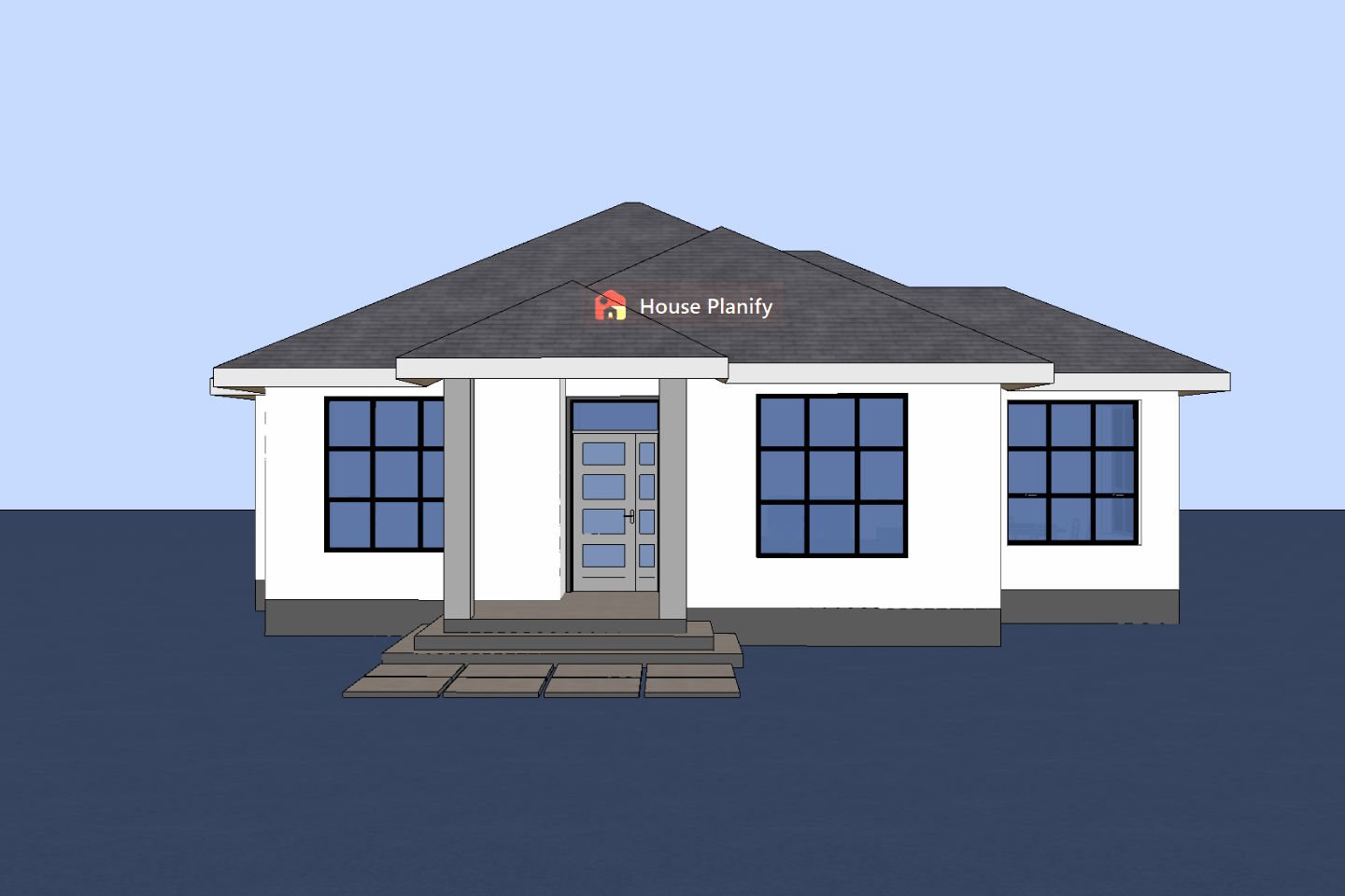 13000A Bungalow Front View