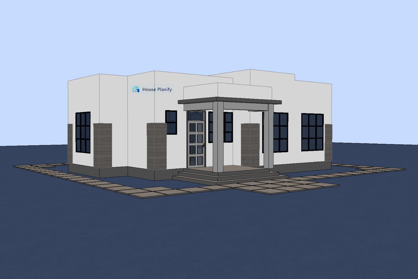 1300B Bungalow Side View