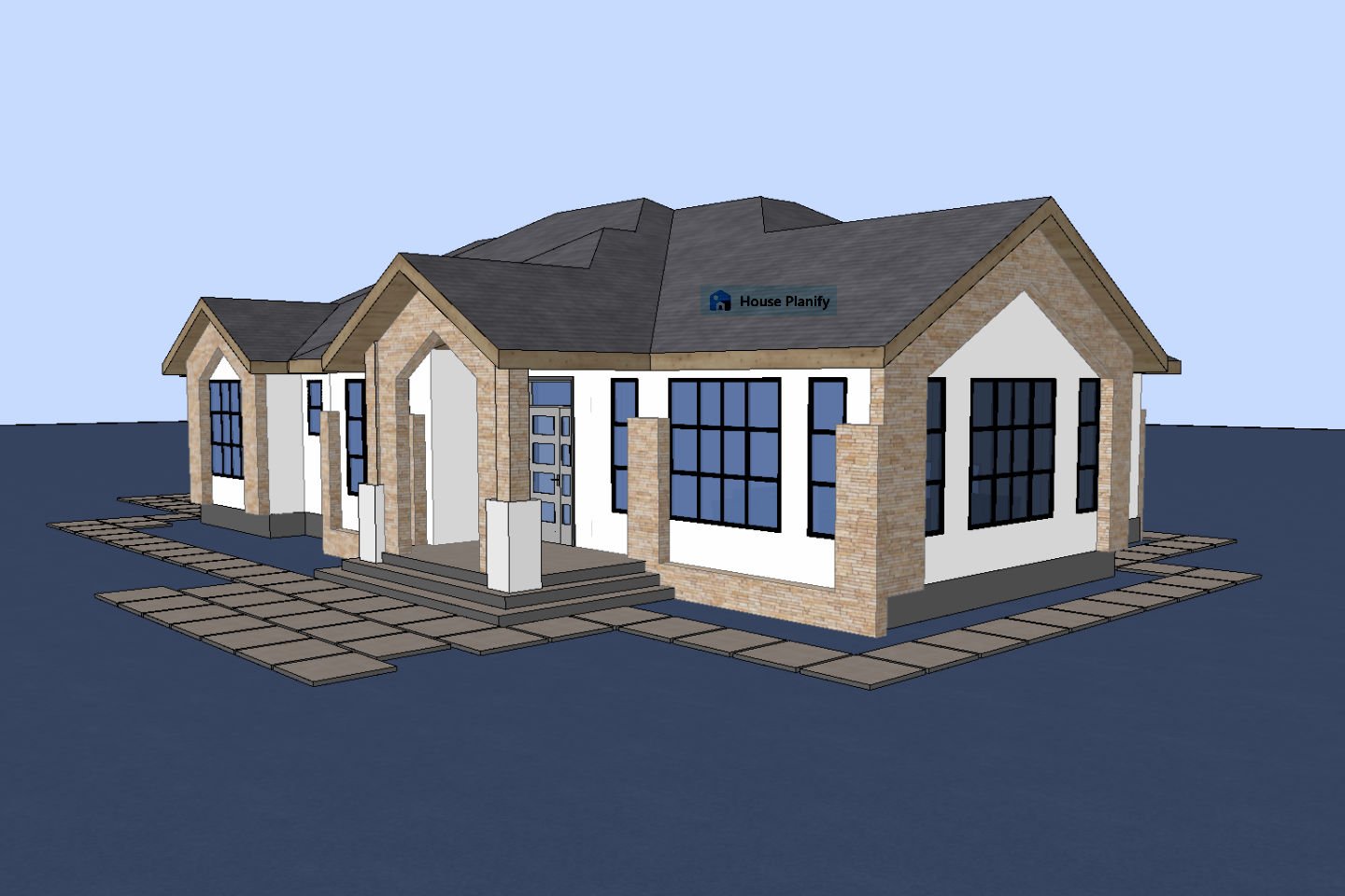 1500B Bungalow Side View