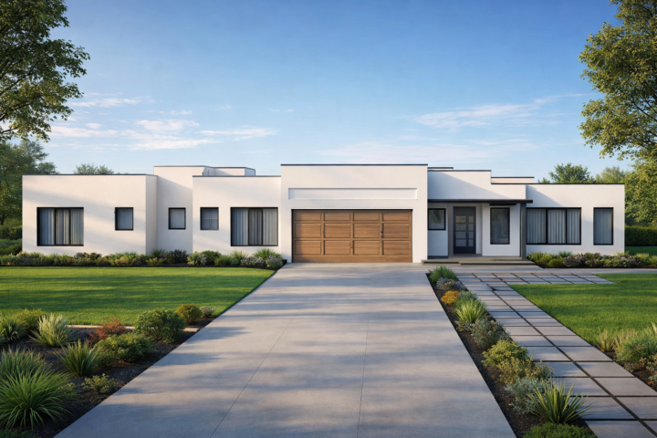 6 Bedroom Flat Roof Bungalow House Plan