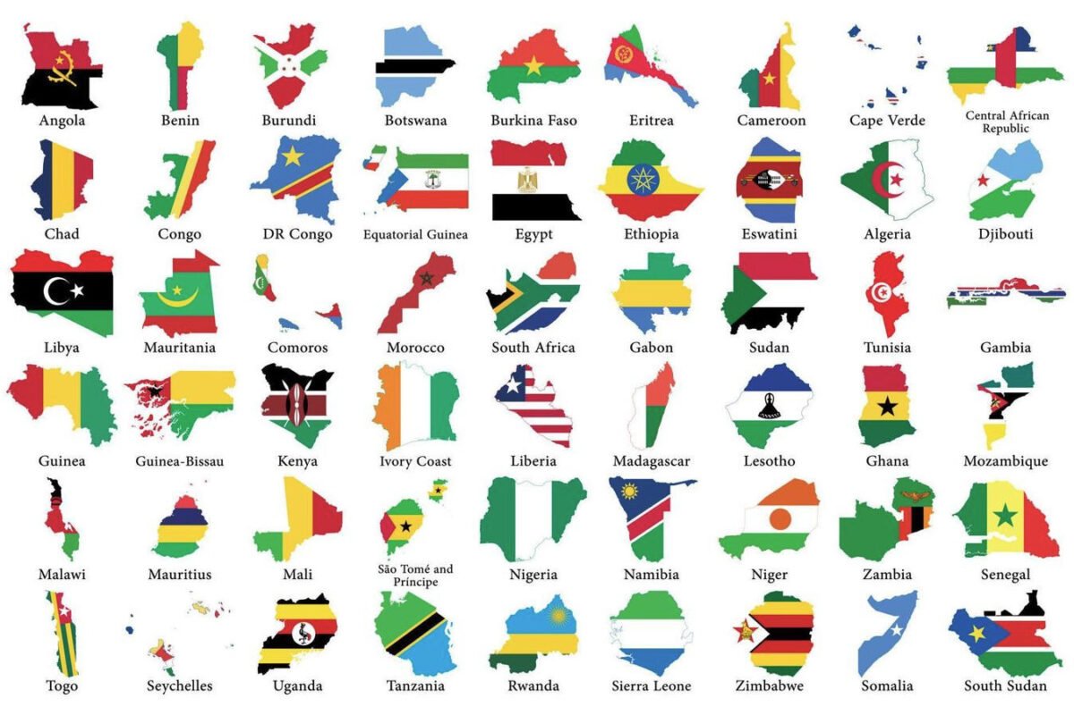 African Countries Maps and Shapes - Houseplanify