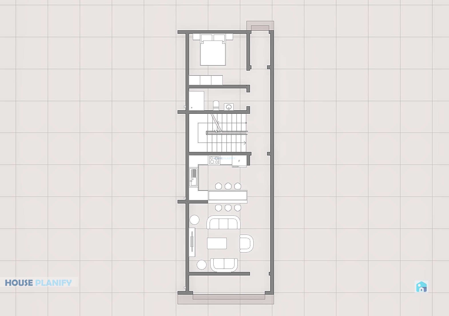 2312C - 3 bedroom modern maisonette - flat terrace roof -