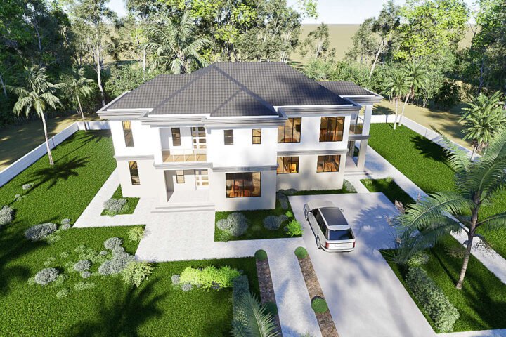 2510A 5 bedroom hip and gable front top view
