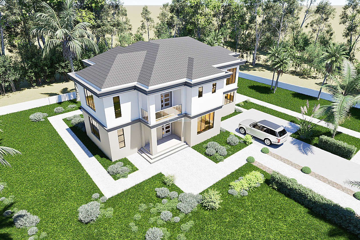 2510a alternative front view of 5 bedroom maisonette