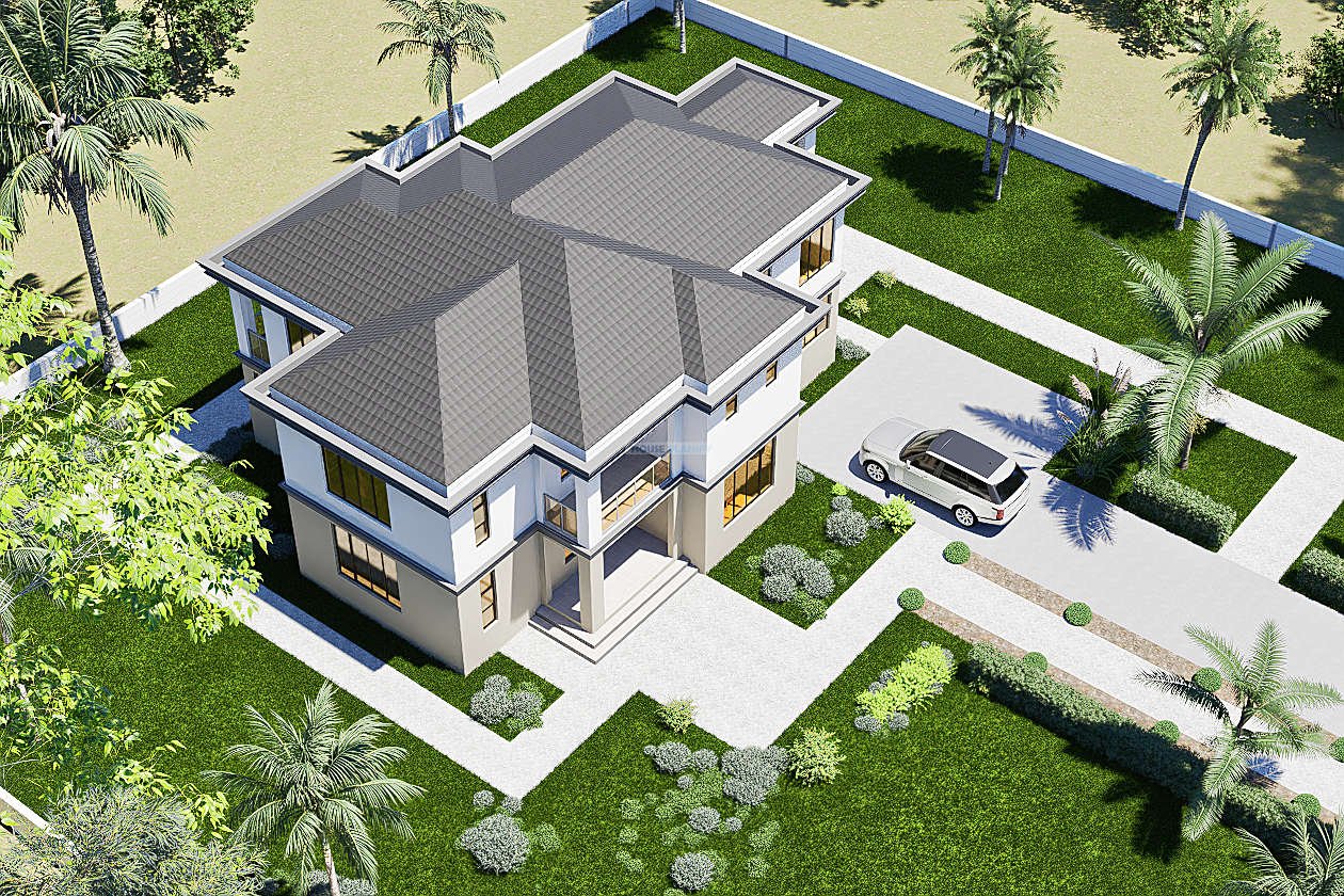 2510a modern 5 bedroom hip and gable roof maisonette