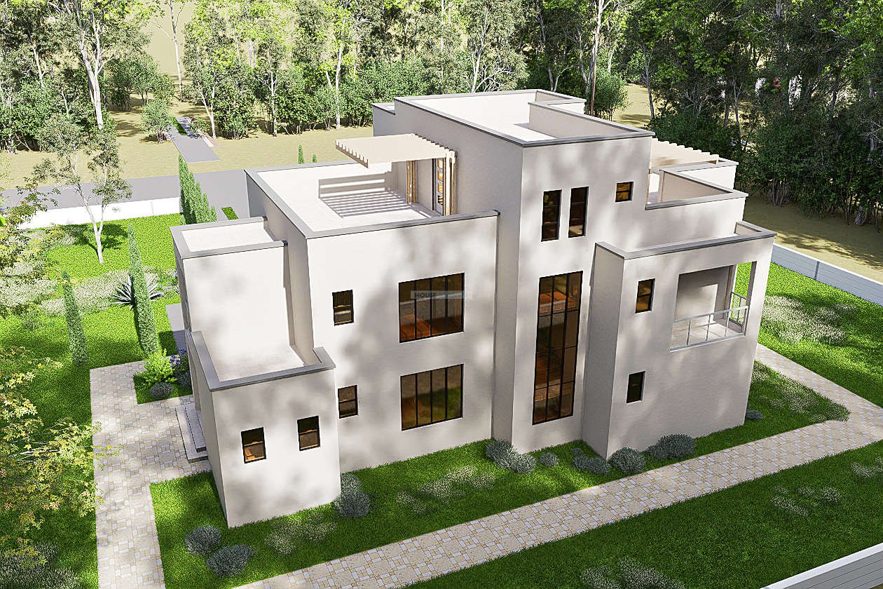 back view of 2510c modern maisonette