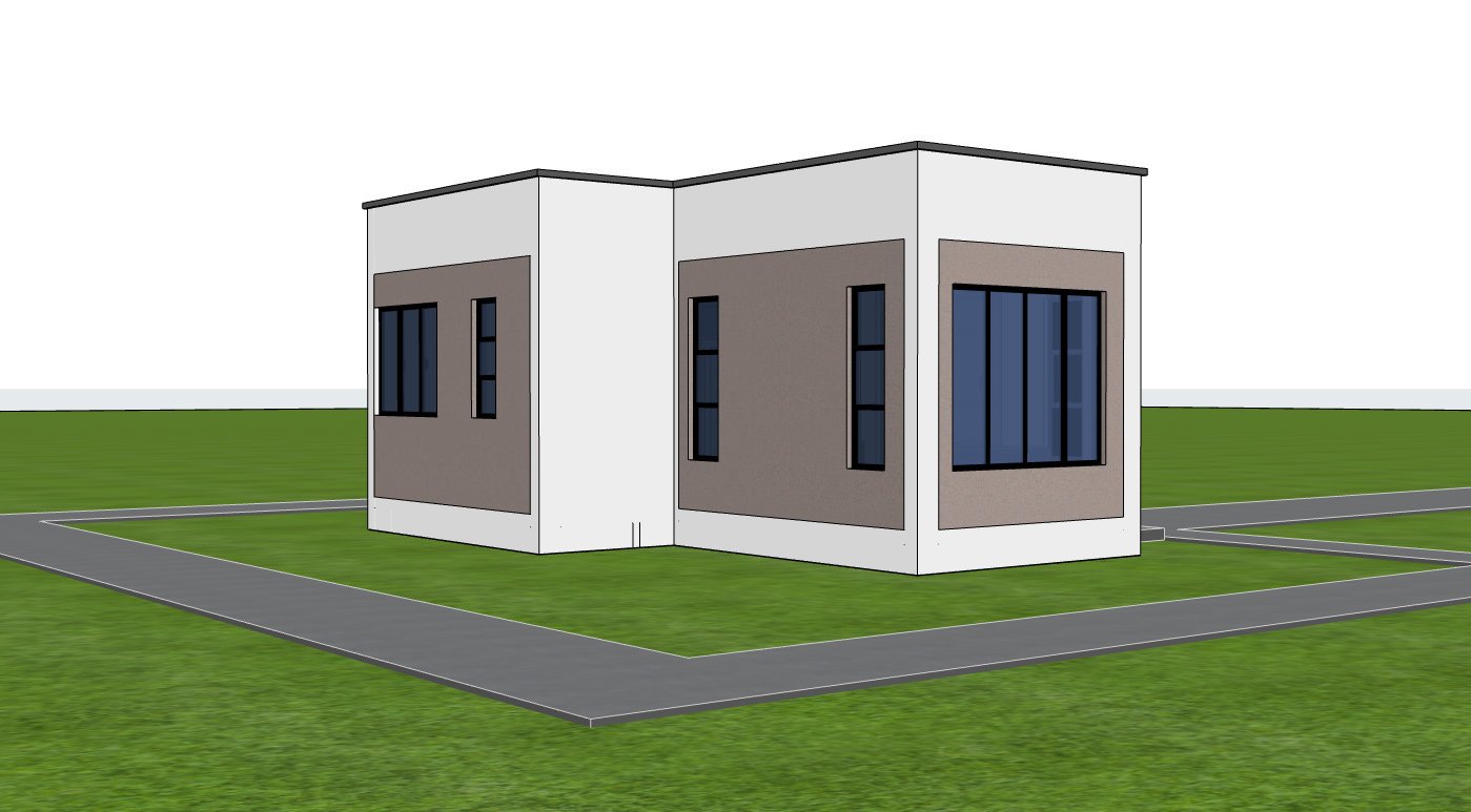 1 bedroom back view 1101B