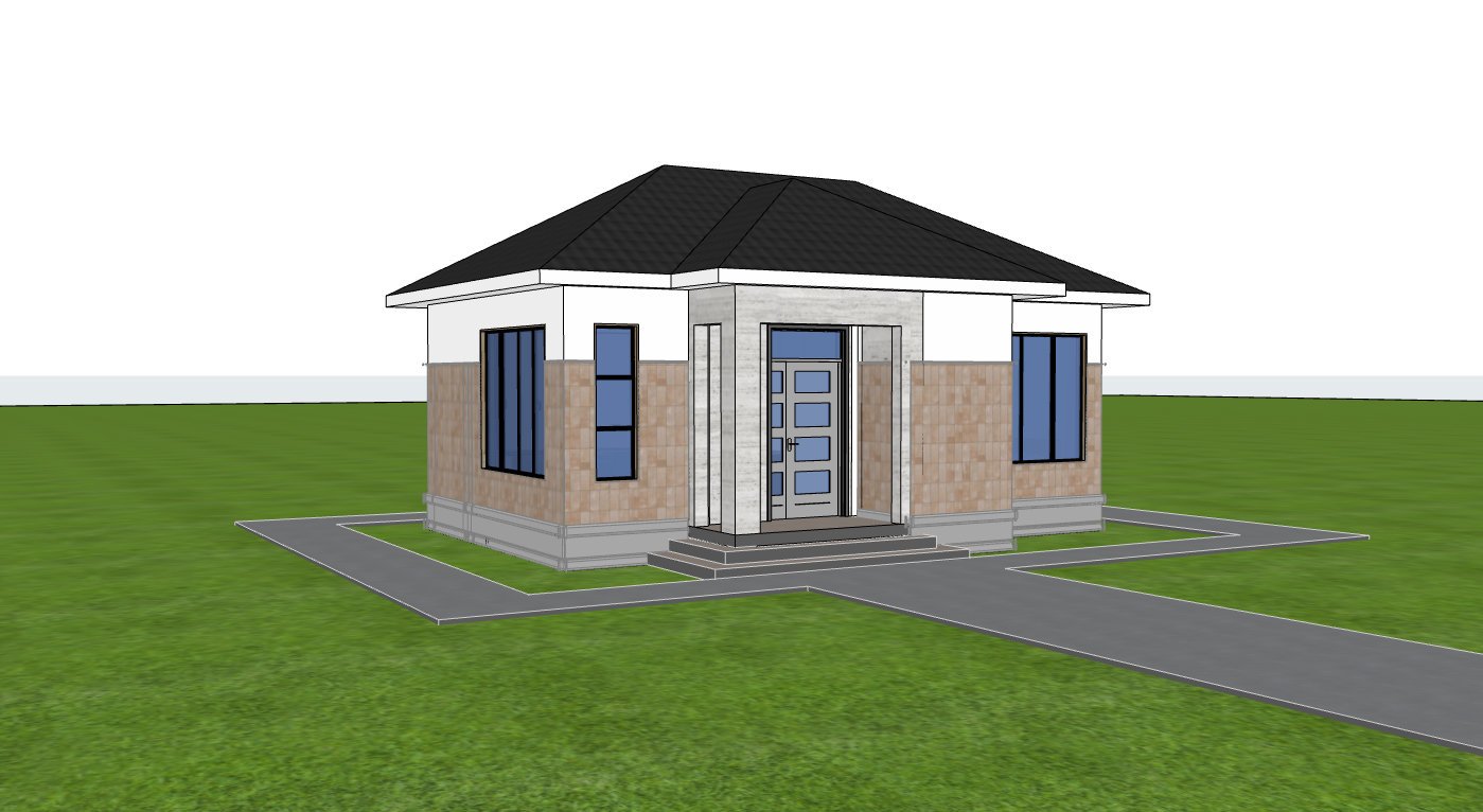 1 bedroom guest house compact design 1101D