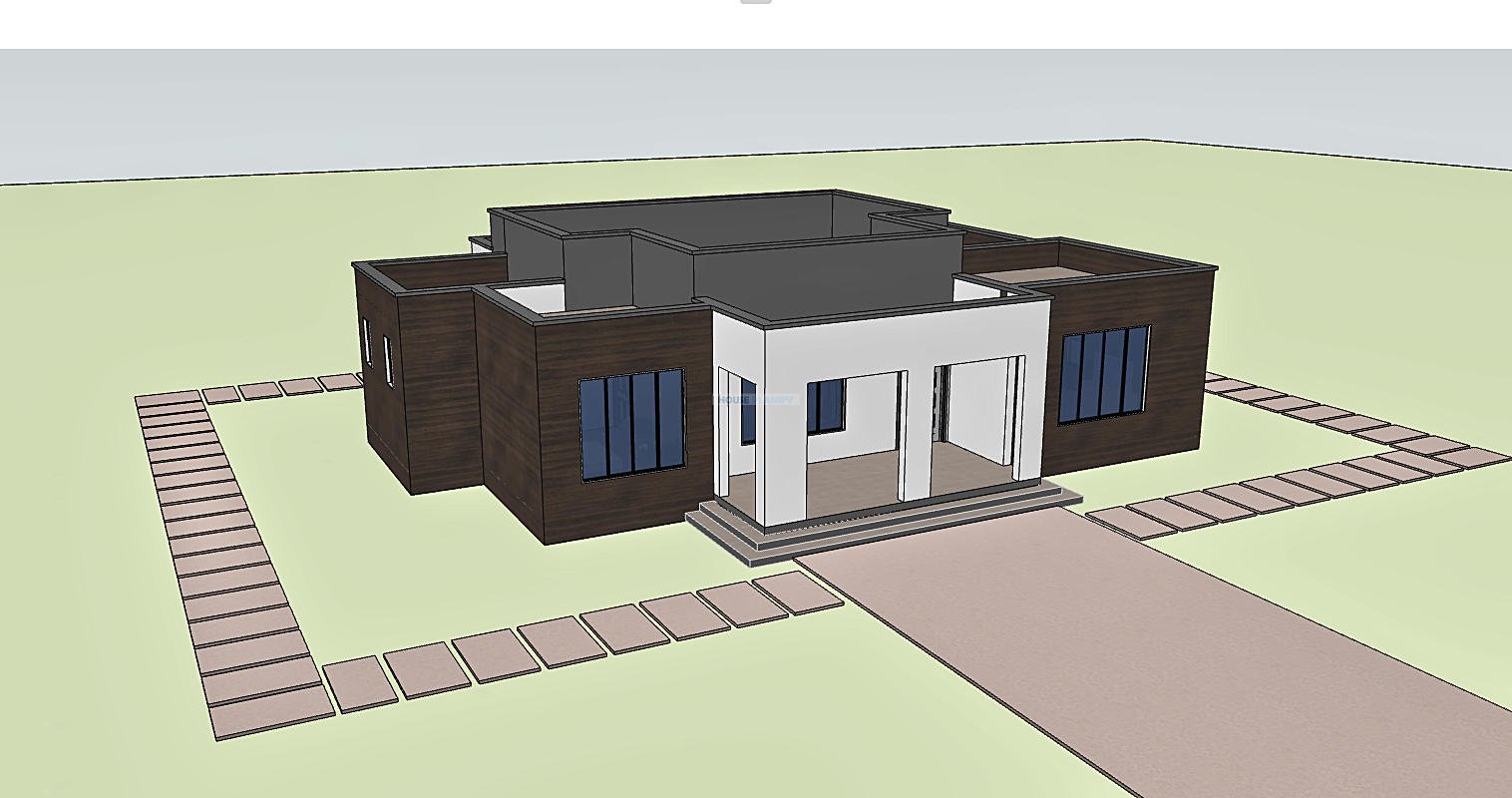 20 x 17 meter house plan 1315C