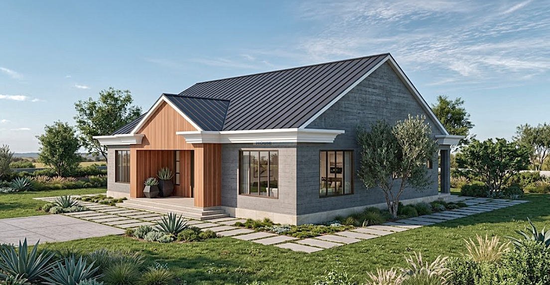 218 square meter house design 1321E