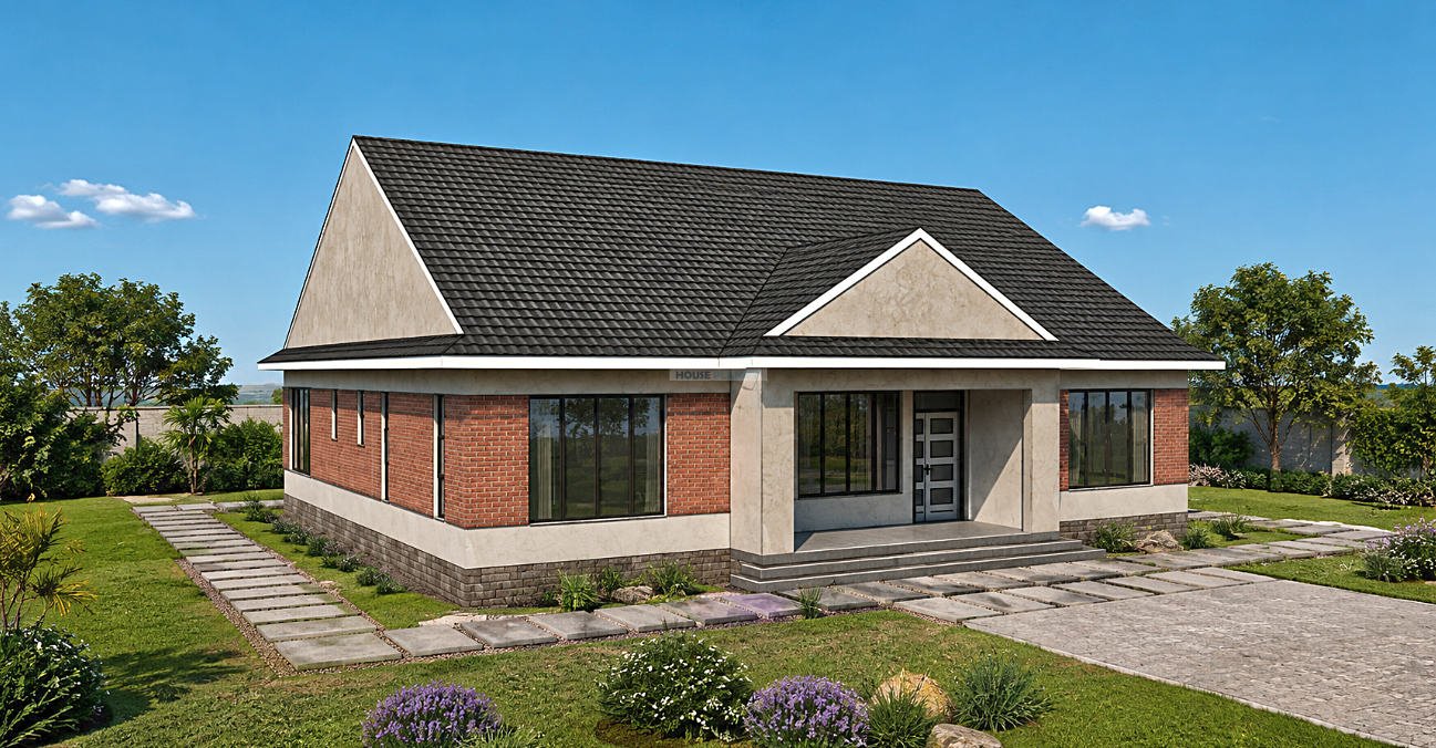 220 sqm 3 bedroom house design 1321F