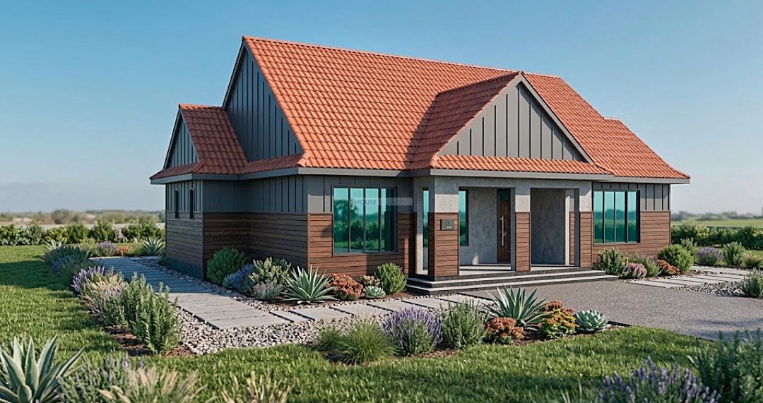 3 bedroom house plan with ensuite master bedroom 1315E