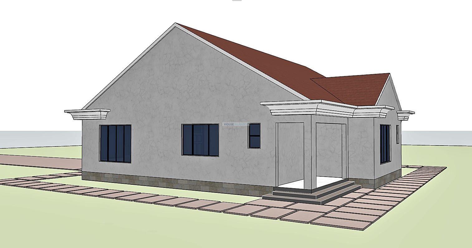 30 degrees roof pitch bungalow 1321E
