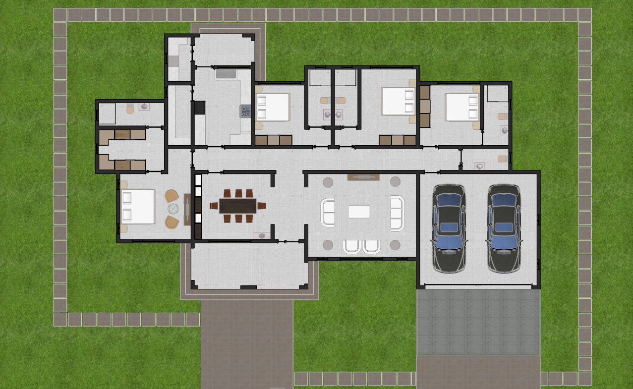 4 Bedroom floor plan with garage 1404A