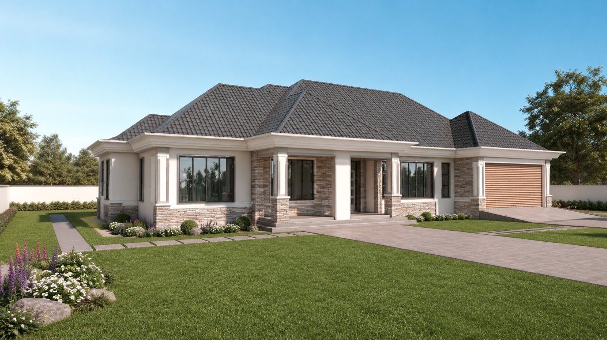 4 bedroom hip and gable bungalow 1404A