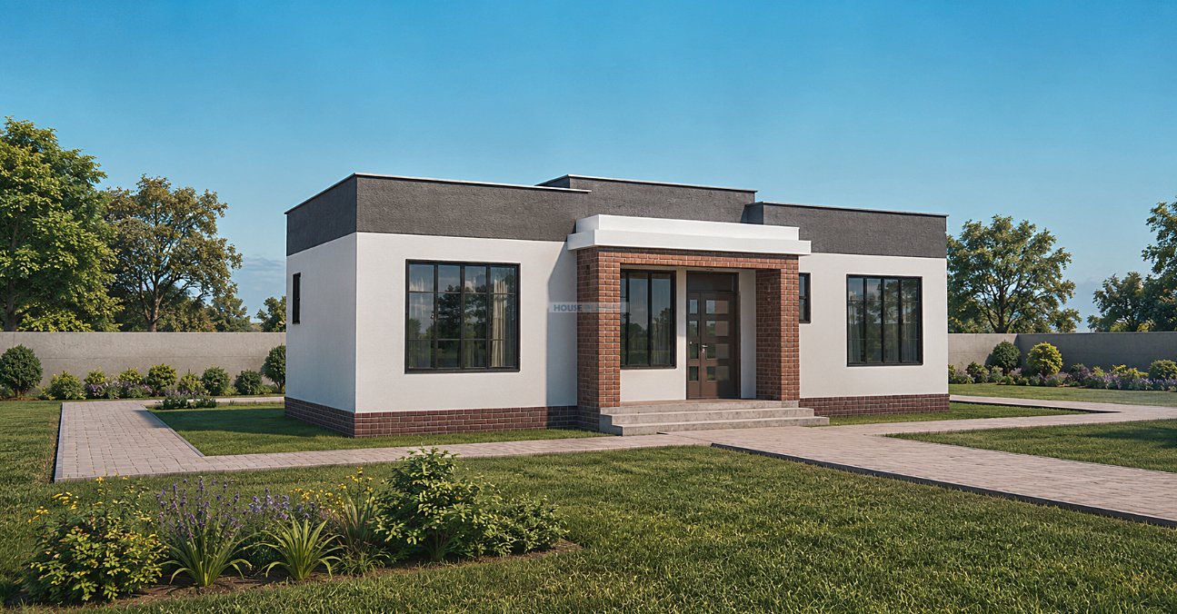 82 sqm 2 bedroom bungalow house plan 1203E