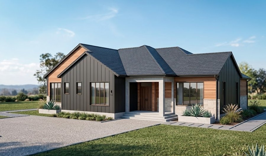 ALTERNATIVE DESIGN OF 3 BEDROOM BUNGALOW 1312AD2