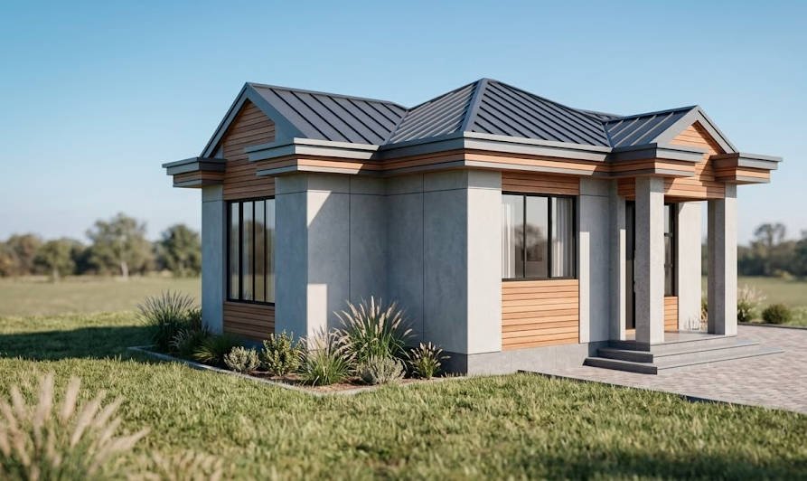Alternative 1 bedroom house deign 1102D