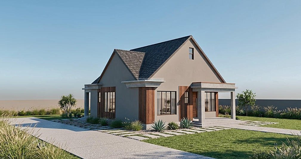 Alternative 1 bungalow 2 bedroom design 1202E