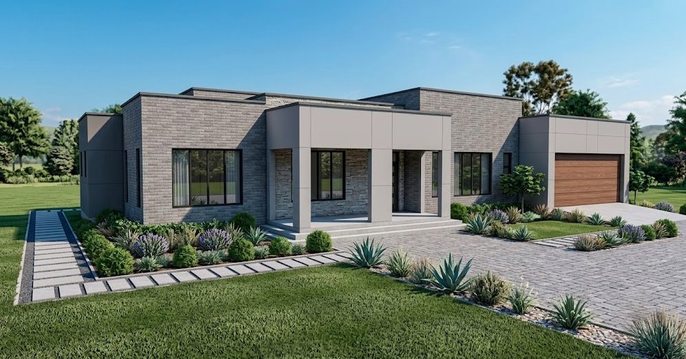 Alternative bungalow 3d render 1404B