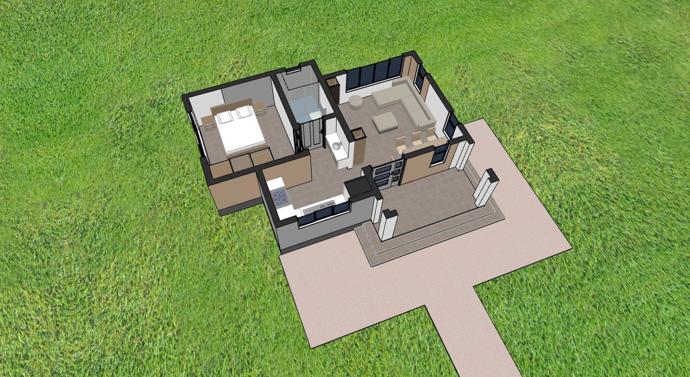 Axonometric floor plan 1102C