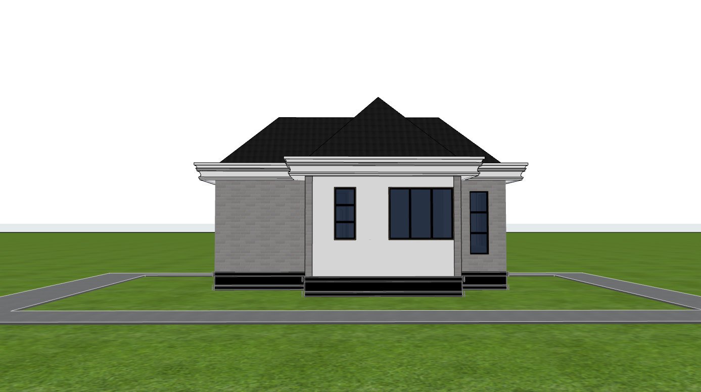 Back elevation 1101A-D2