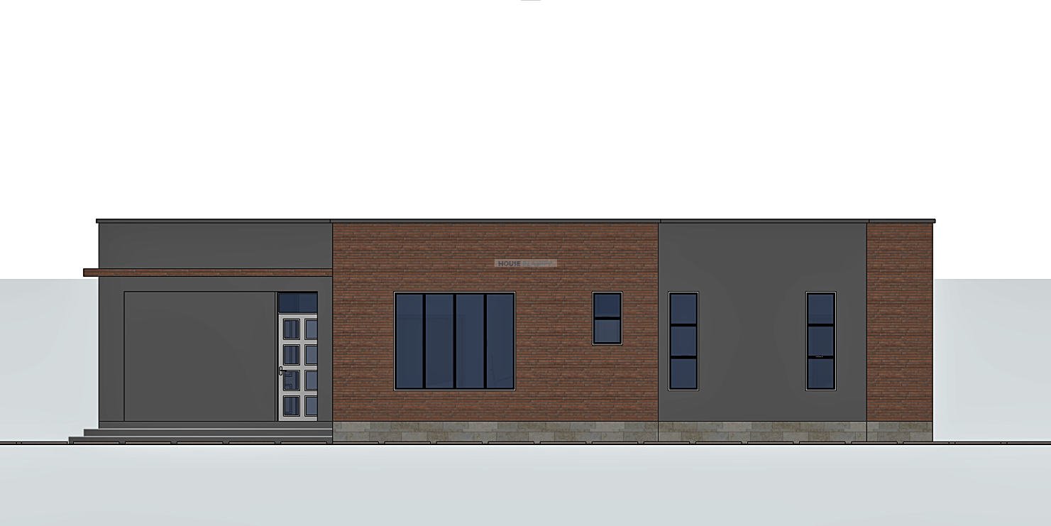 Back elevation 1321C
