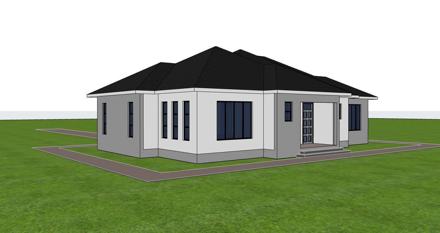 Bungalow back side view 1312A