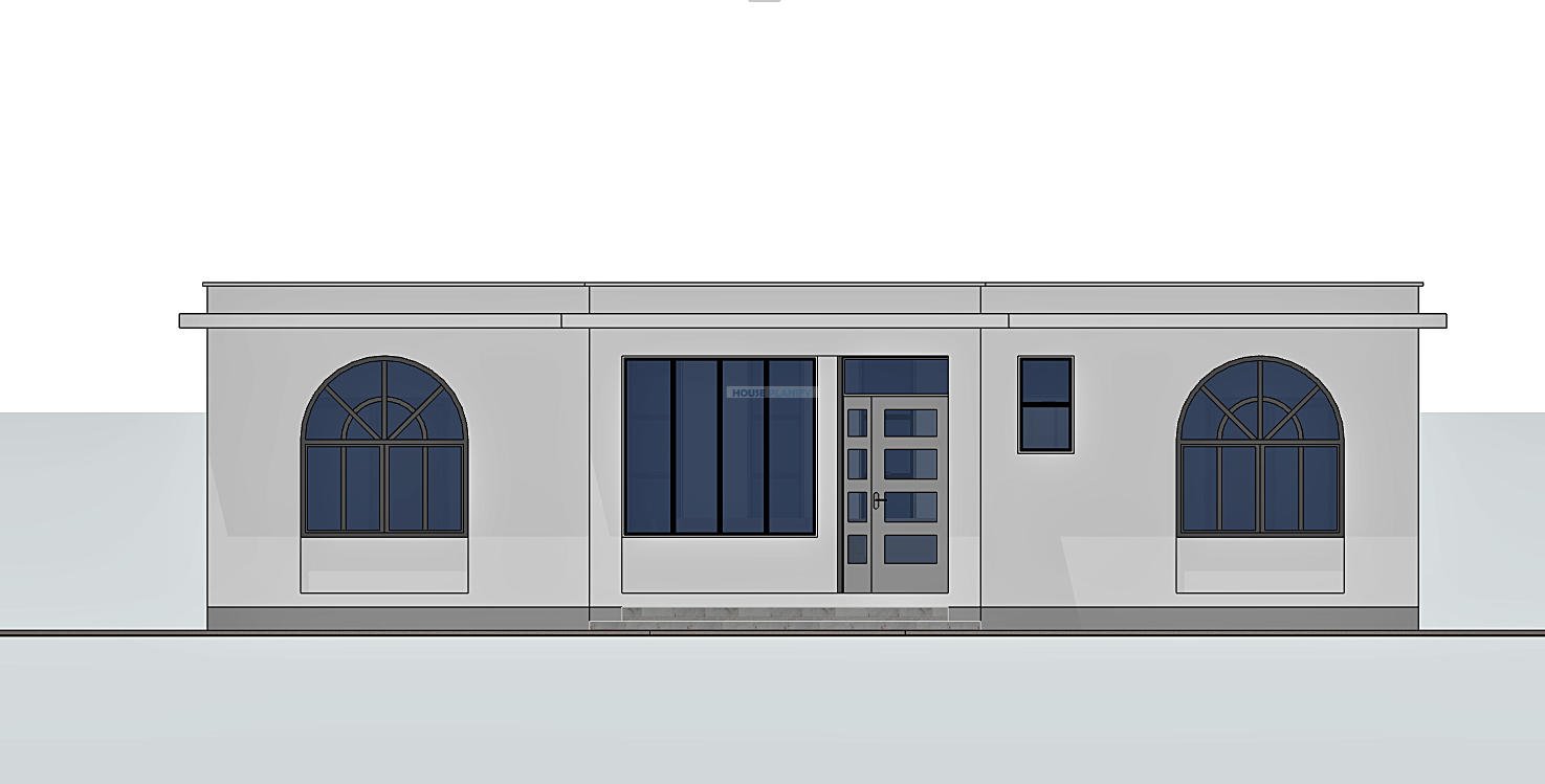 Bungalow front elevation 1203C
