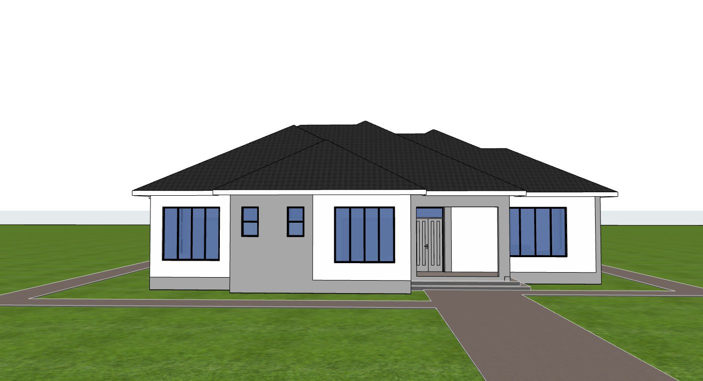 Bungalow front elevation 1312A