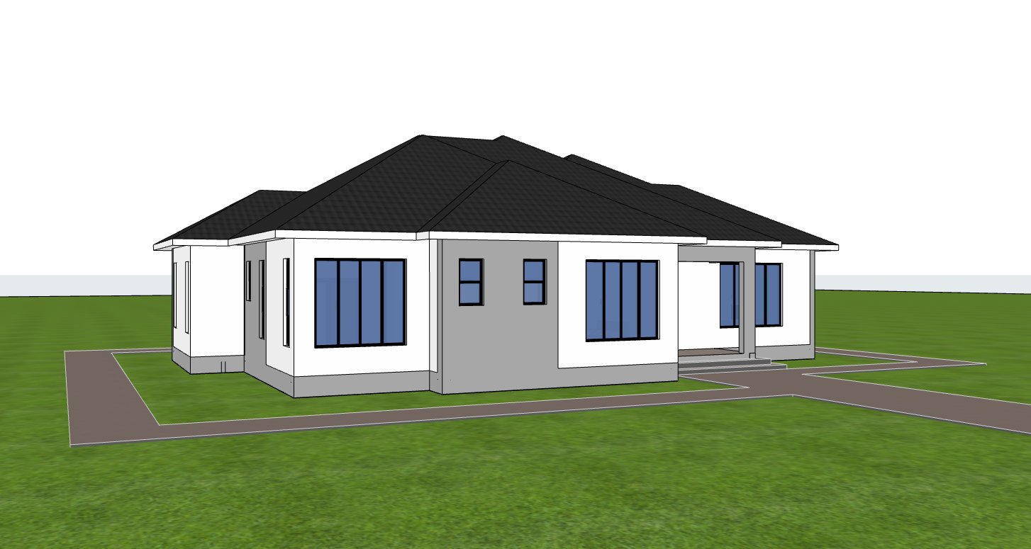 Bungalow left side view 1312A