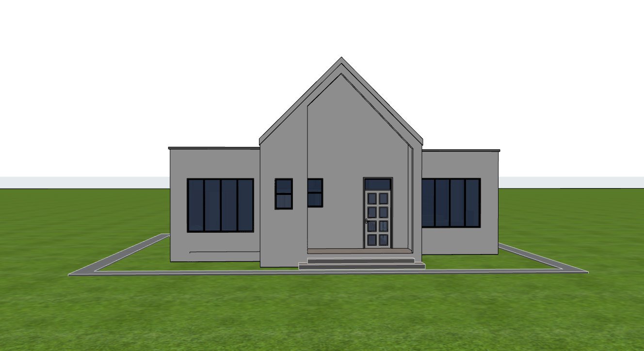 Bungalow rear elevation 1107A