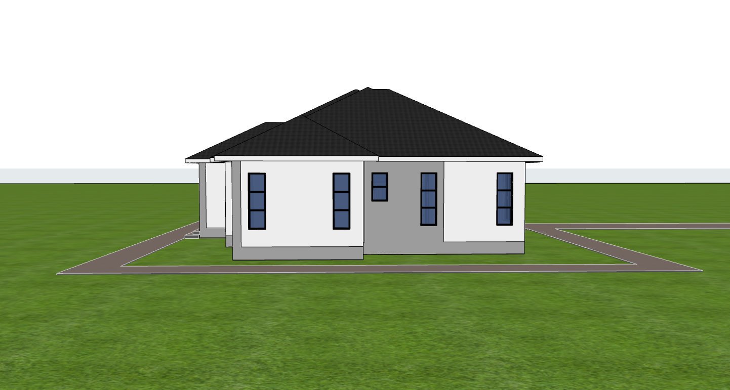 Bungalow side elevation 1312A