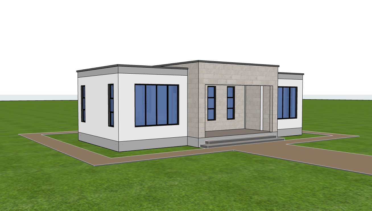 Bungalow side view 1107B