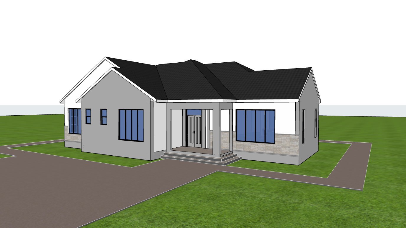 Bungalow side view 1312AD2