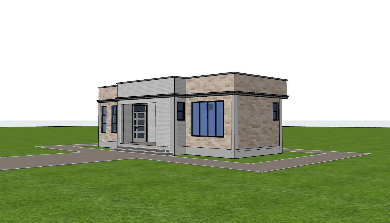 Efficient layout bungalow house design 1120B
