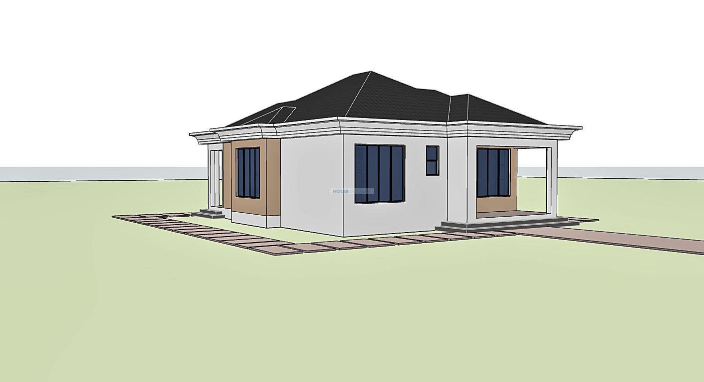 Naturally ventilated house plan 1202A