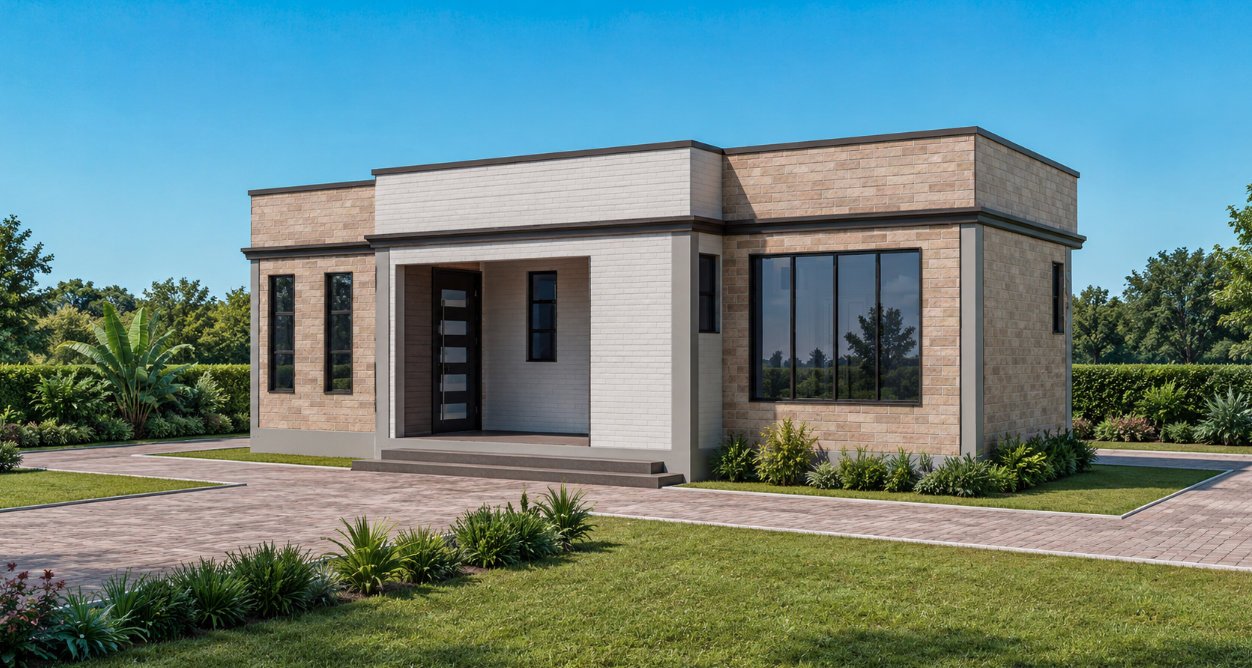 Ready to build 1 bedroom bungalow house design 1120B