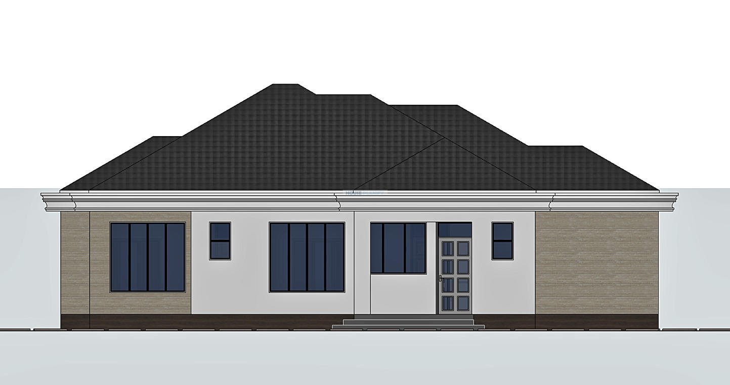 Rear kitchen elevation 1315A
