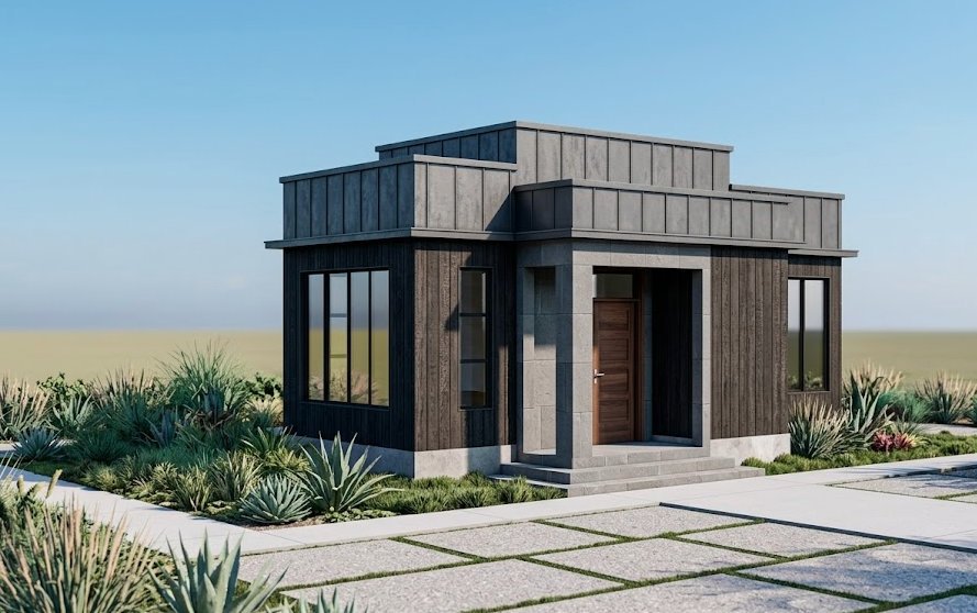 Single storey 1 bedroom house 1101C